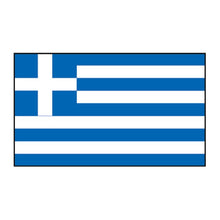 Greece Flag Temporary Tattoo 2 in x 1.5 in