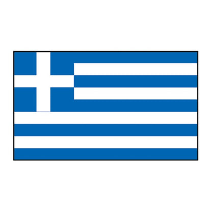Greece Flag Temporary Tattoo 2 in x 1.5 in