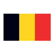 Belgium Flag Temporary Tattoo 2 in x 1.5 in