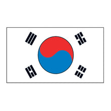 Korea Flag Temporary Tattoo 2 in x 1.5 in