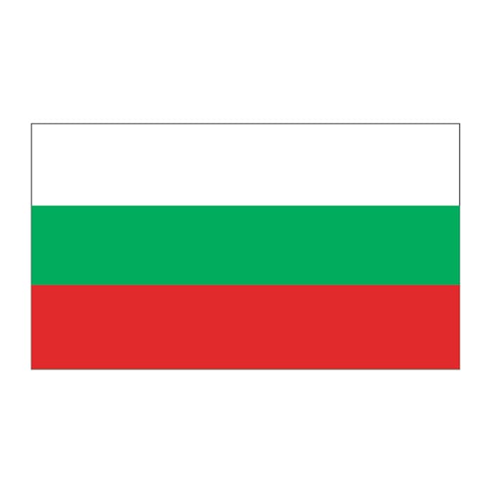 Bulgaria Flag Temporary Tattoo 2 in x 1.5 in
