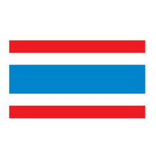 Thailand Flag Temporary Tattoo 2 in x 1.5 in