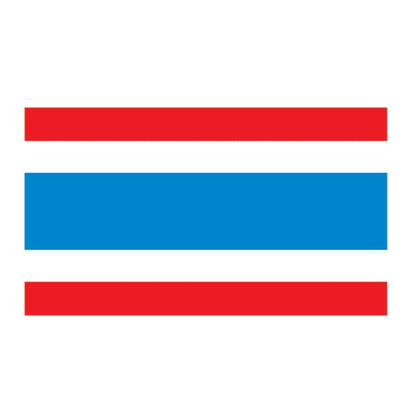 Thailand Flag Temporary Tattoo 2 in x 1.5 in