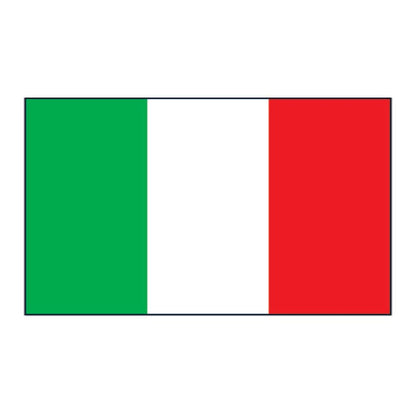 Italy Flag Temporary Tattoo 2 in x 1.5 in