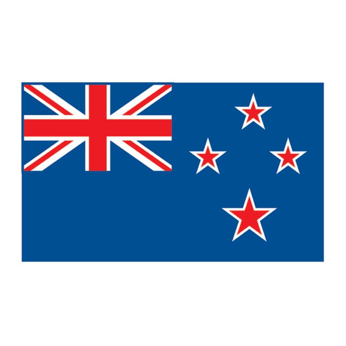 New Zealand Flag Temporary Tattoo 2 in x 1.5 in