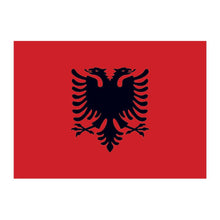 Albania Flag Temporary Tattoo 2 in x 1.5 in