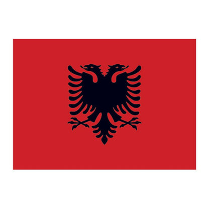Albania Flag Temporary Tattoo 2 in x 1.5 in