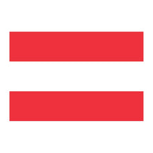 Austria Flag Temporary Tattoo 2 in x 1.5 in