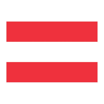 Austria Flag Temporary Tattoo 2 in x 1.5 in