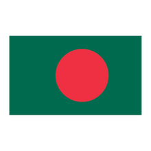Bangladesh Flag Temporary Tattoo 2 in x 1.5 in