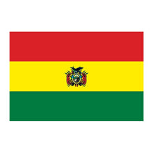 Bolivia Flag Temporary Tattoo 2 in x 1.5 in