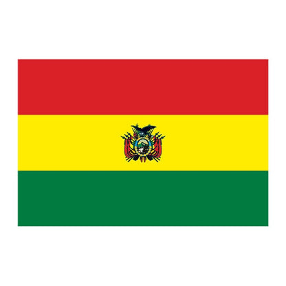 Bolivia Flag Temporary Tattoo 2 in x 1.5 in