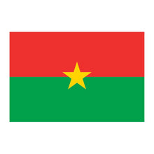 Burkina Faso Flag Temporary Tattoo 2 in x 1.5 in