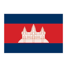 Cambodia Flag Temporary Tattoo 2 in x 1.5 in
