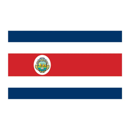 Flag of Costa Rica Temporary Tattoo 2 in x 1.5 in