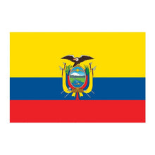 Flag of Ecuador Temporary Tattoo 2 in x 1.5 in