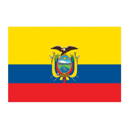 Flag of Ecuador Temporary Tattoo 2 in x 1.5 in