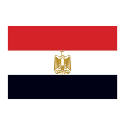 Egypt Flag Temporary Tattoo 2 in x 1.5 in