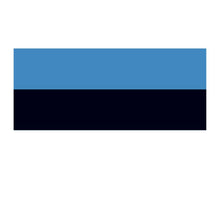 Estonia Flag Temporary Tattoo 2 in x 1.5 in