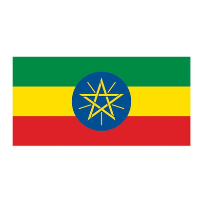 Flag of Ethiopia Temporary Tattoo 2 in x 1.5 in