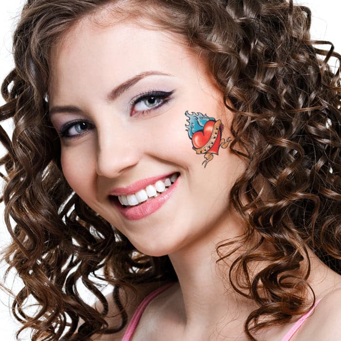 Forever Heart Temporary Tattoo 2 in x 2 in