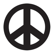 Black Peace Sign Temporary Tattoo 2 in x 2 in
