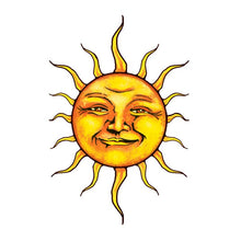 Sun Temporary Tattoo 2 in x 2 in