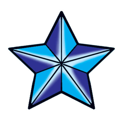 Nautical Star Temporary Tattoo 2 in x 2 in