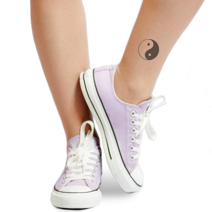 Yin Yang Temporary Tattoo 2 in x 2 in