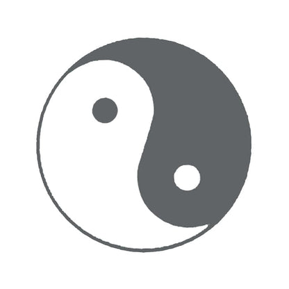 Yin Yang Temporary Tattoo 2 in x 2 in