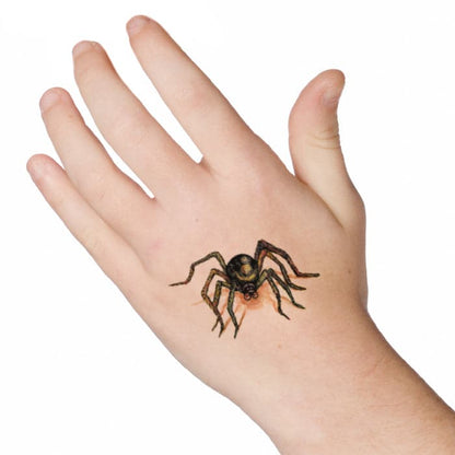 Brown Spider Temporary Tattoo 2 in x 2 in