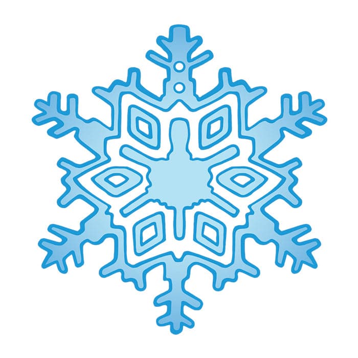 Snowflake Temporary Tattoo 2 in x 2 in