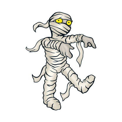 Walking Mummy Temporary Tattoo 2 in x 2 in