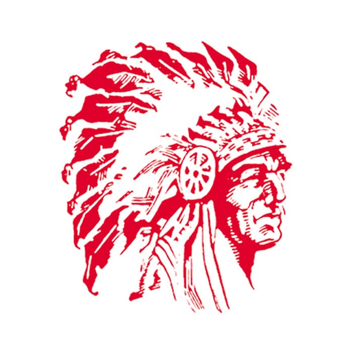 Red Indian Temporary Tattoo 2 in x 2 in