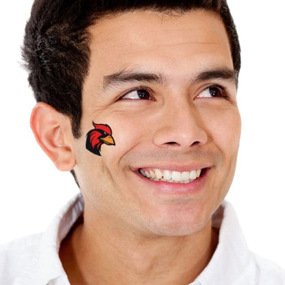 Cardinal Mascot Temporary Tattoo 2 in x 2 in
