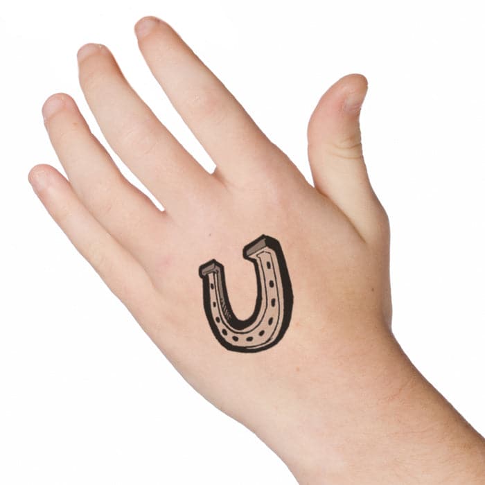 Horseshoe Temporary Tattoo 2 in x 2 in
