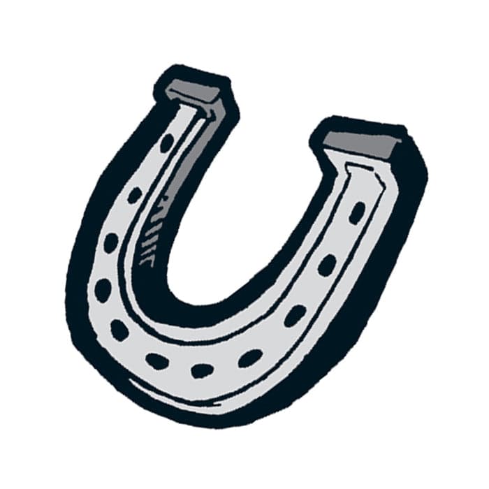 Horseshoe Temporary Tattoo 2 in x 2 in