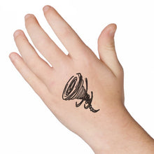 Whirling Tornado Temporary Tattoo 2 in x 2 in