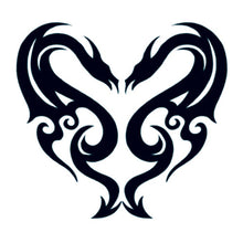 Tribal Dragons Temporary Tattoo 2 in x 2 in