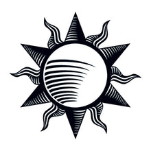 Tribal Sun Temporary Tattoo 2 in x 2 in