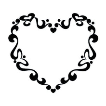 Tribal Swirl Heart Temporary Tattoo 2 in x 2 in