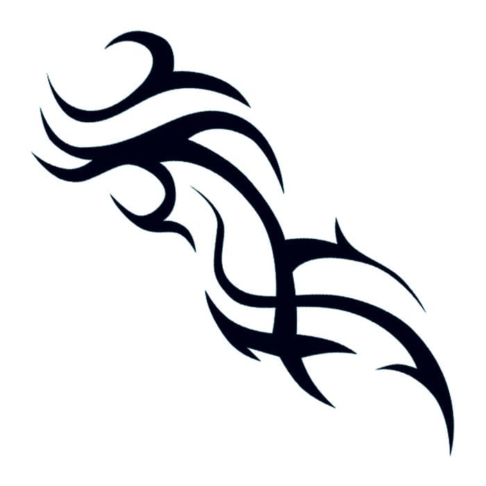 Small Tribal Design Temporary Tattoo 2 in x 2 in