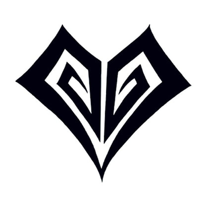 Tribal Heart Temporary Tattoo 2 in x 2 in