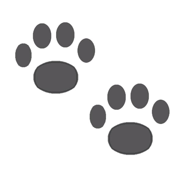 Two Paws Temporary Tattoo 2 in x 2 in