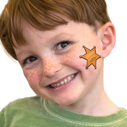 Sheriff Star Temporary Tattoo 2 in x 2 in