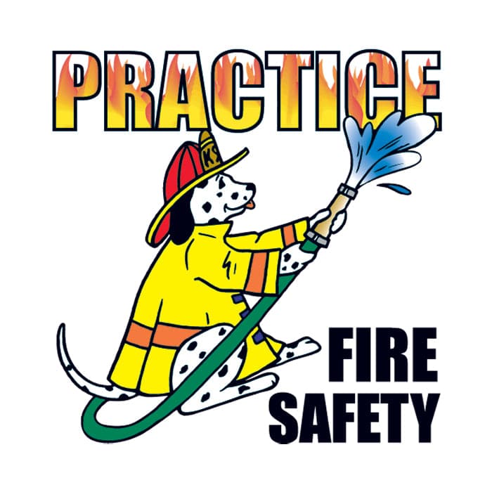 Practice Fire Safety Temporary Tattoo 2 in x 2 in