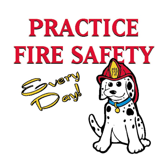 Fire Safety Every Day Temporary Tattoo 2 in x 2 in