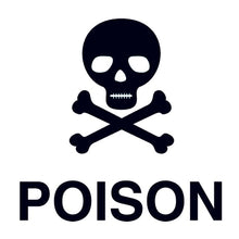Poison Skull Temporary Tattoo 2 in x 2 in