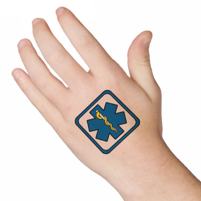 EMT Patch Temporary Tattoo 2 in x 2 in