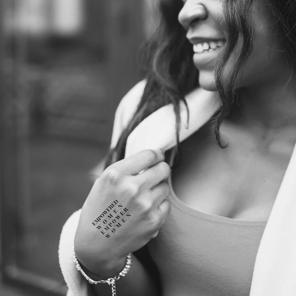 Empowered Women - Empowerment Temporary Tattoo – Temporary Tattoos